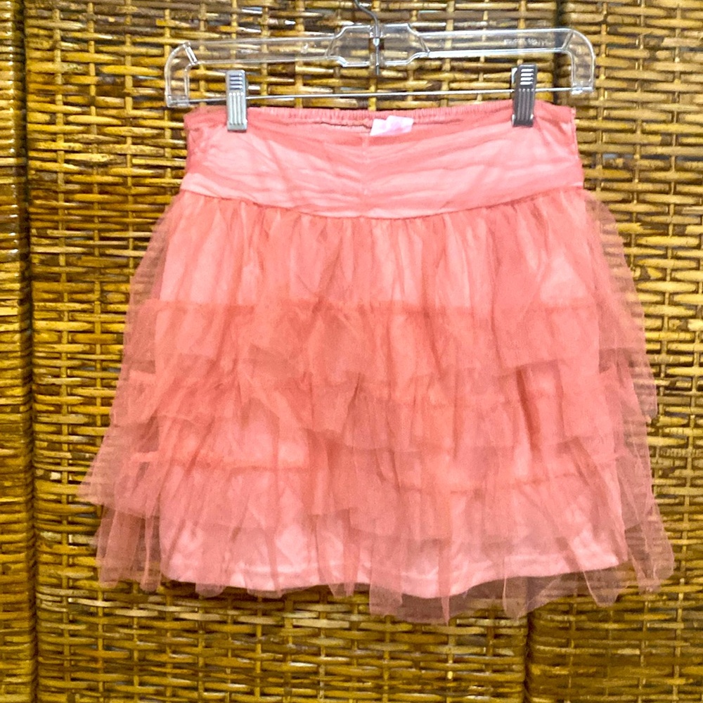 EUC Pink Lily pink TULE MINI Skirt M 🌸